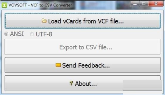 VCF to CSV Converter