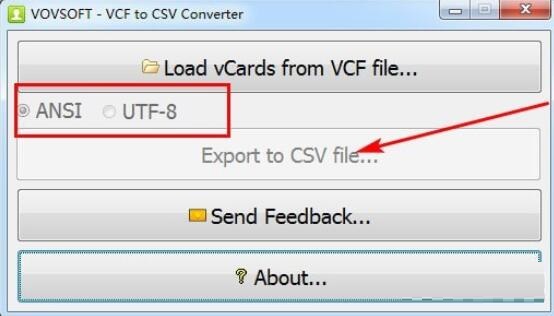 VCF to CSV Converter