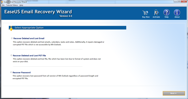 EaseUS Email Recovery Wizard