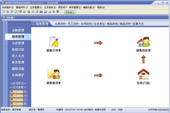 速拓图书销售软件